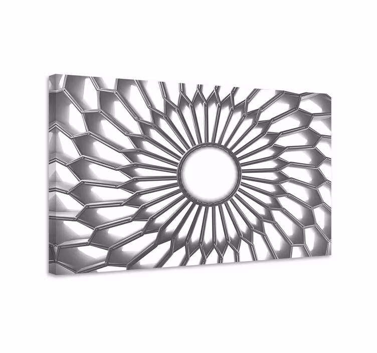 Mandala bílý diamant 3d moderní obraz umění - TenStickers
