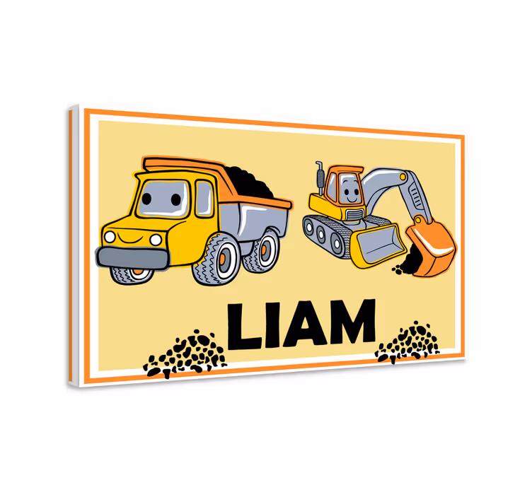 Jméno s osobním plátnem nákladních vozidel - TenStickers