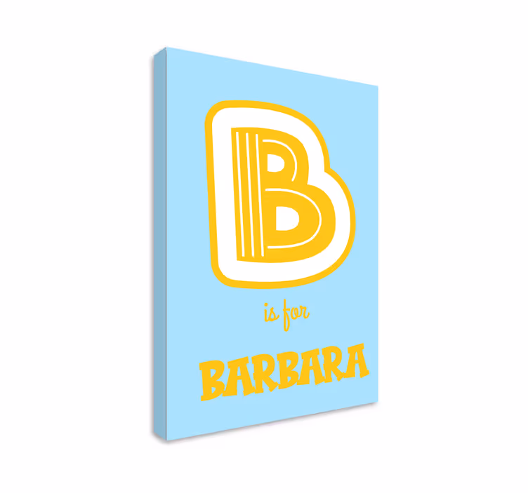 Personalizované obraz s iniciálou a jmennou abecedou - TenStickers
