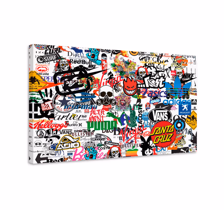 Slavné logo moderní obraz nástěnné umění - TenStickers