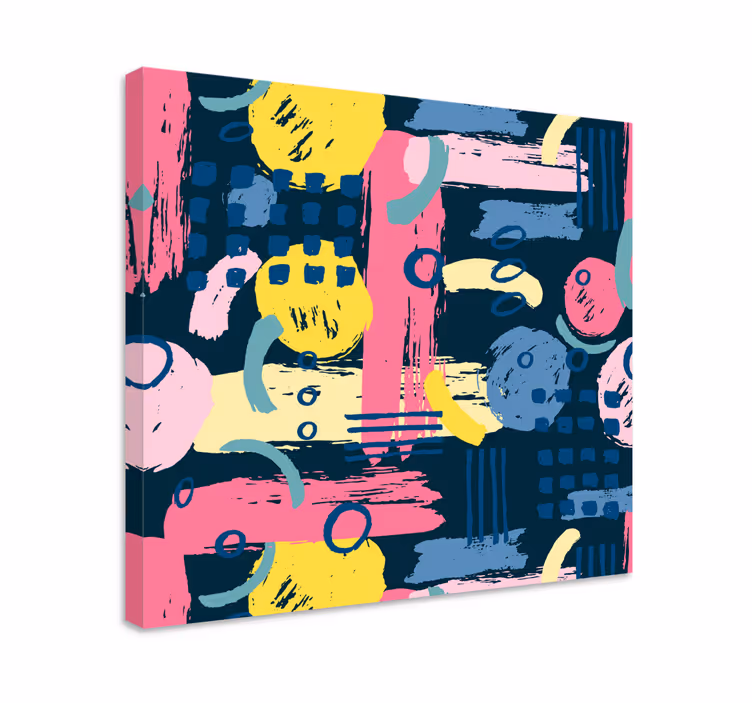 Barevné abstraktní obraz nástěnné umění - TenStickers