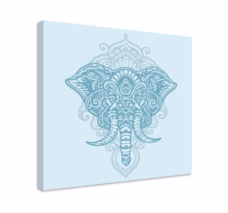 Slon mandala obraz nástěnné umění - TenStickers