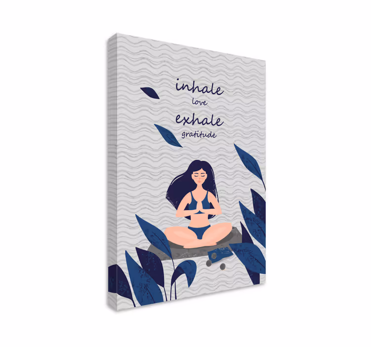 Obraza citací meditační dechová harmonie - TenStickers