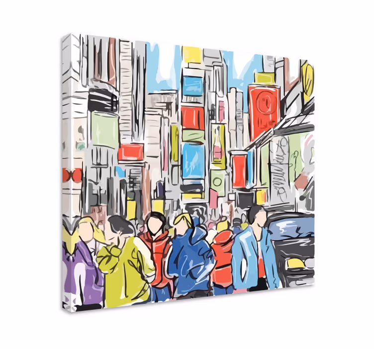 Obraz na plátně moderno de nueva york people - TenStickers