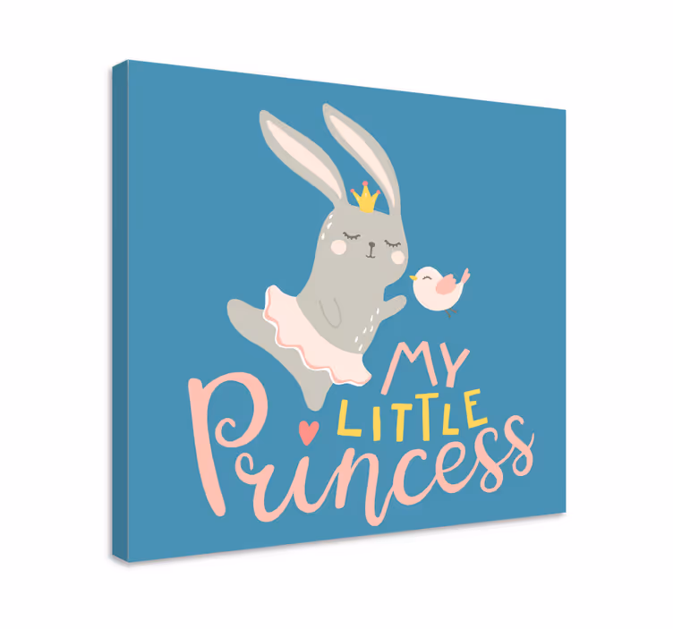 Obraza jelenů roztomilá králičí princezna - TenStickers