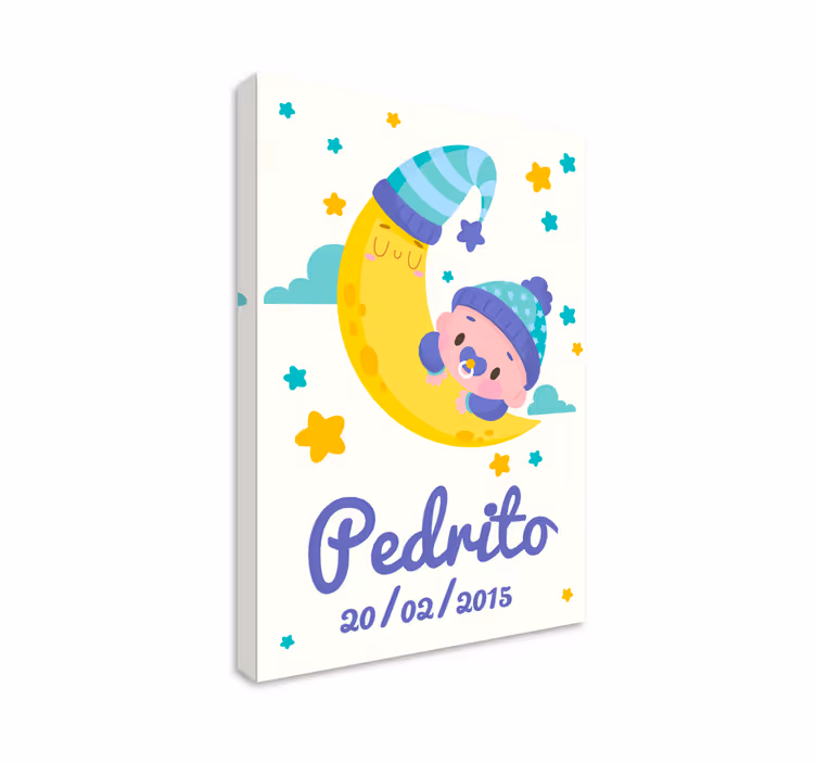 Bebe nombre y fecha školka obraz - TenStickers