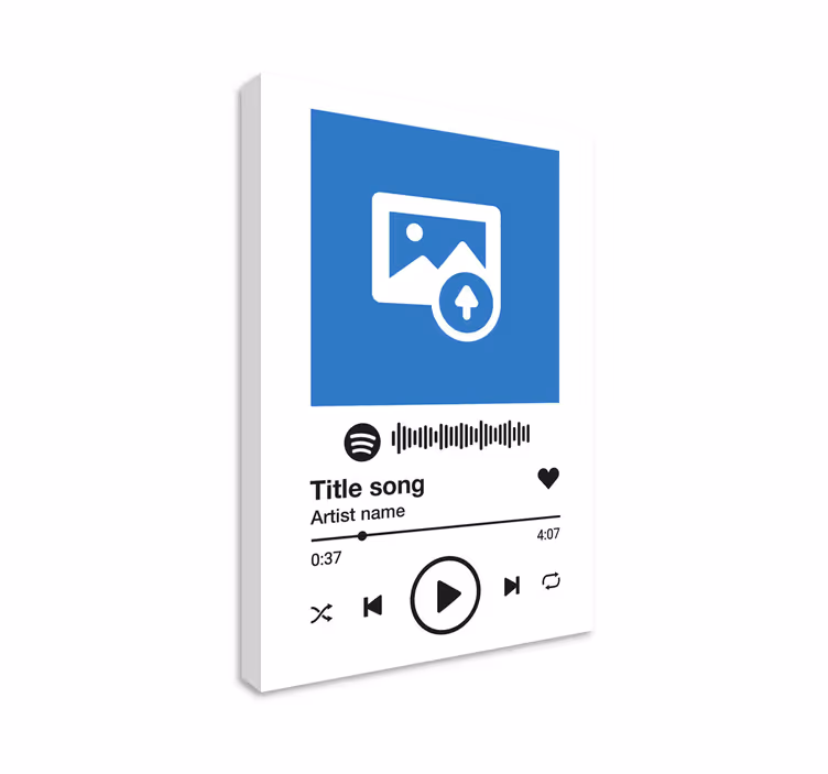 Spotify hudba bílé pozadí obraz umění - TenStickers