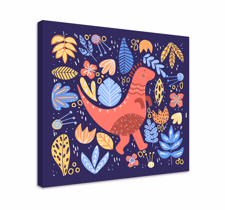 Obraza dinosaurů hravá ilustrace - TenStickers
