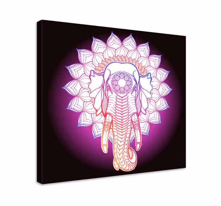 Obraza slona vznešená mandala slona - TenStickers