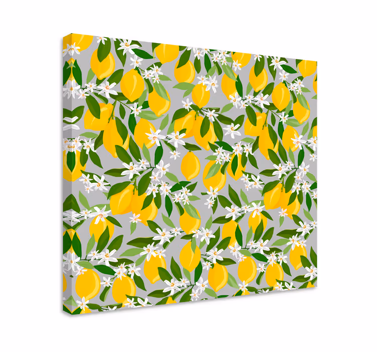 Citron strom vzor ovoce obraz - TenStickers