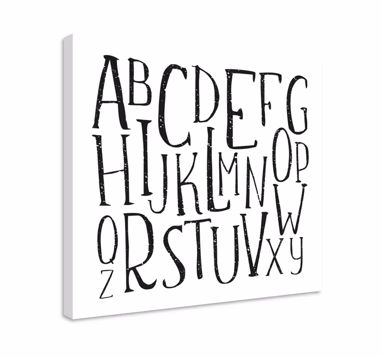 Obraz na plátně abeceda písmena - TenStickers