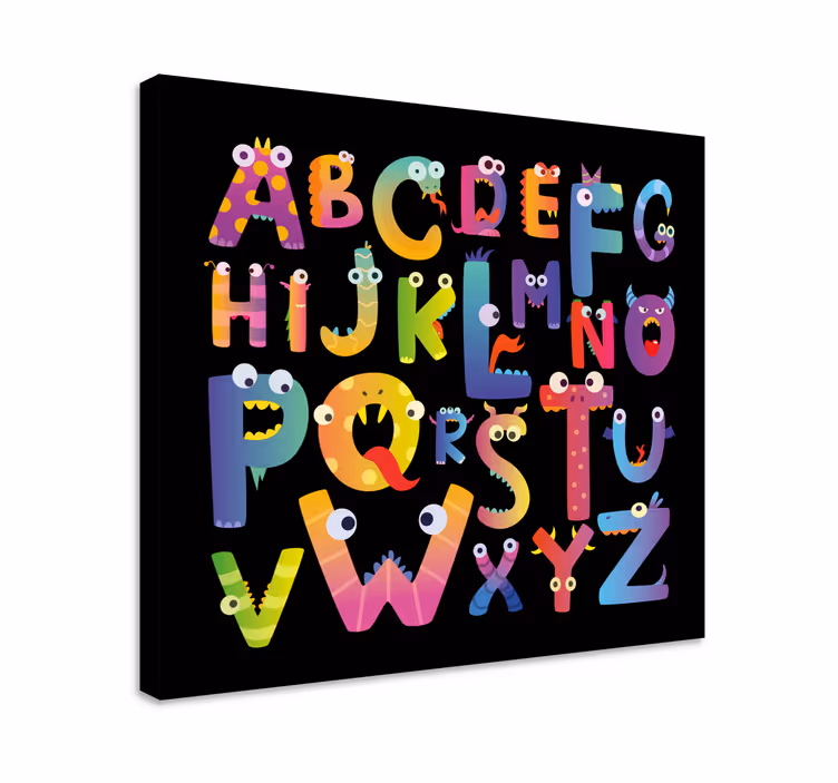Dětské abecedy na plátně - TenStickers