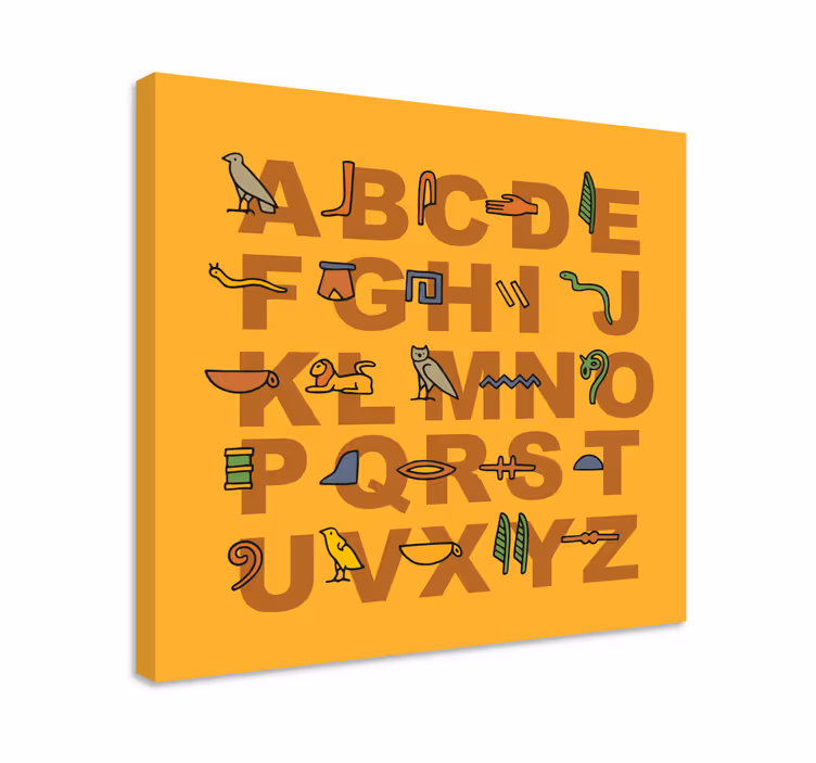 Egyptská abeceda obraz na obraz - TenStickers