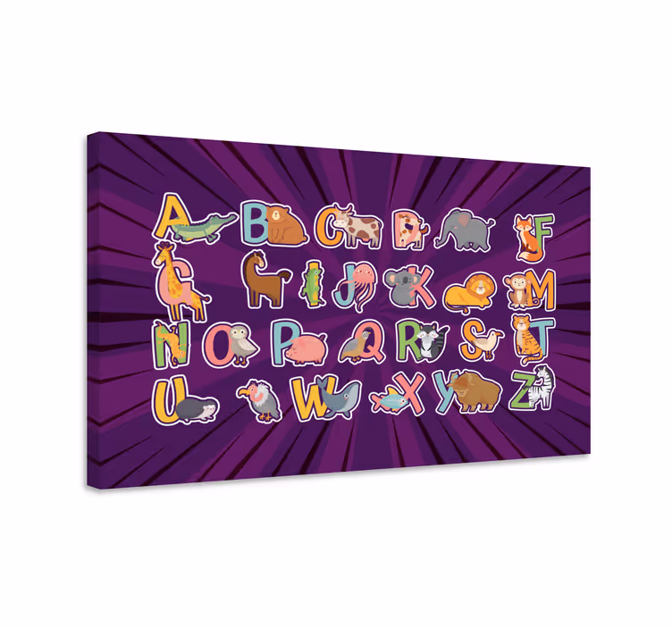 Zvířata obraz anglické abecedy pro děti - TenStickers