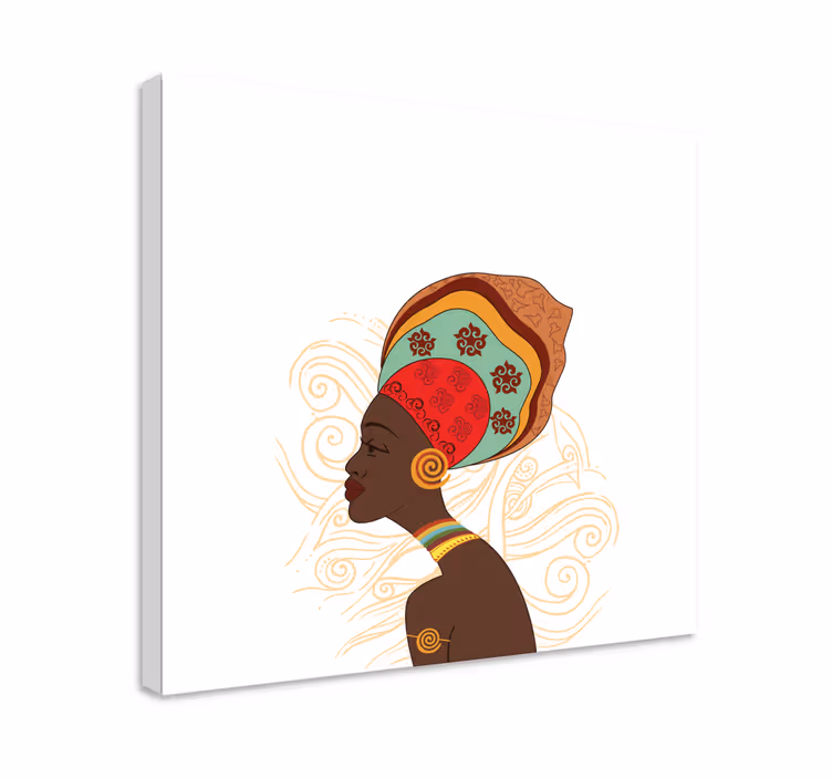 Obraz lidé a postavy elegantní africká silueta - TenStickers