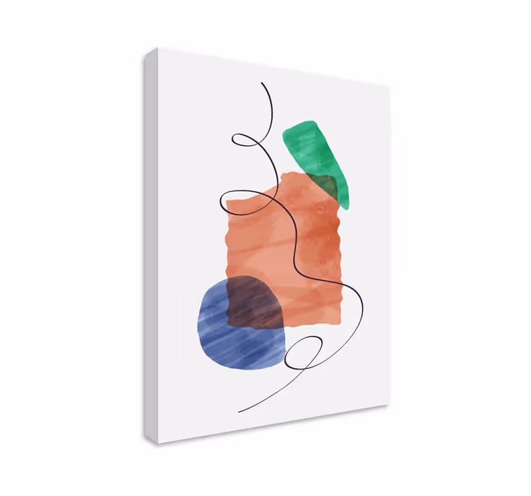 Moderní obraz uspořádání abstraktních tvarů - TenStickers