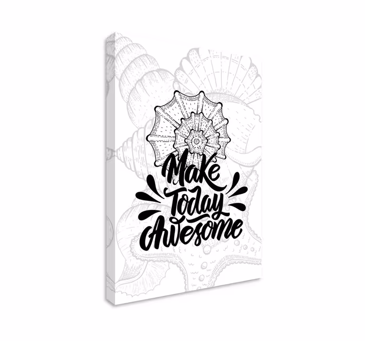 Mořský život a mušle motivační obraz - TenStickers