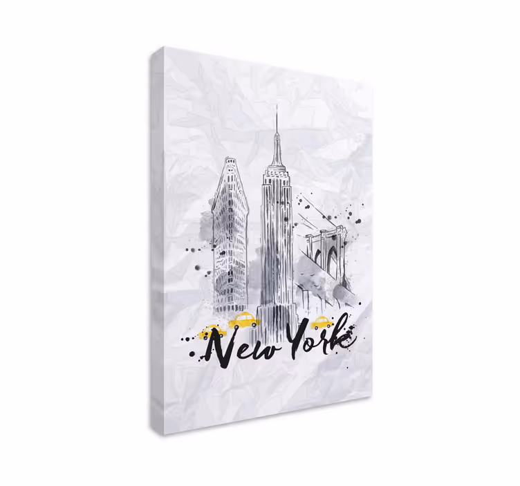 Skyline new york obraz obrázky pro chodbu - TenStickers