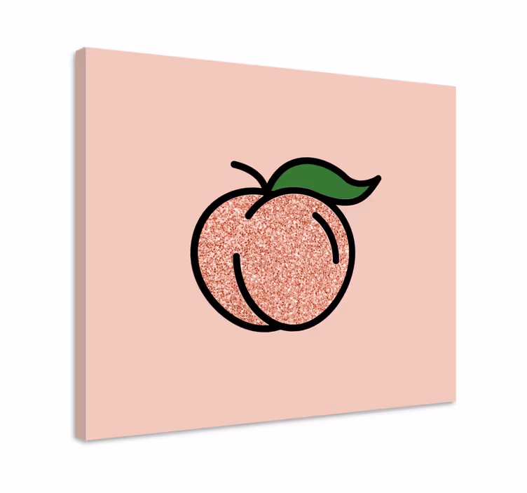Třpytivé obraz broskvového ovoce - TenStickers