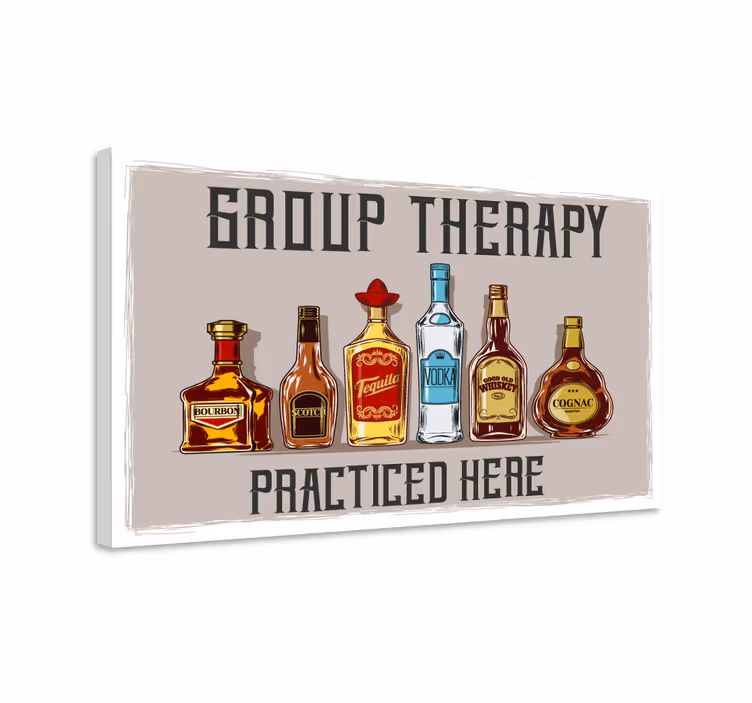 Obraz na plátně funny booze text bar - TenStickers