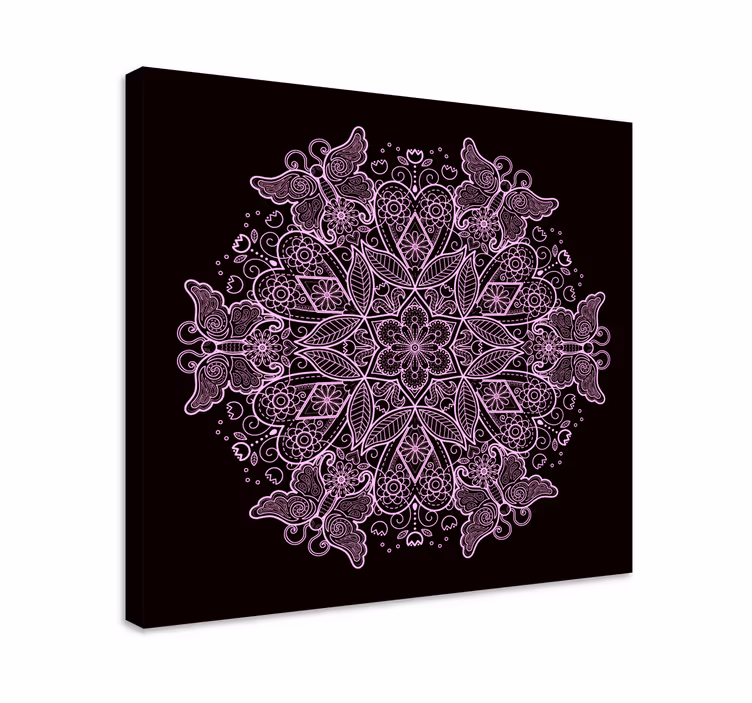 Motýl mandala motýl obraz umění zdi - TenStickers