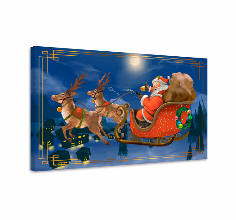 Santa claus vánoční obrazy na plátně - TenStickers