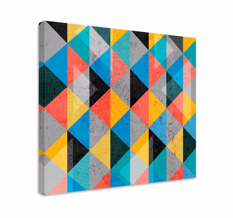 Dynamický diamantový vzor Geometrická obraza - TenStickers