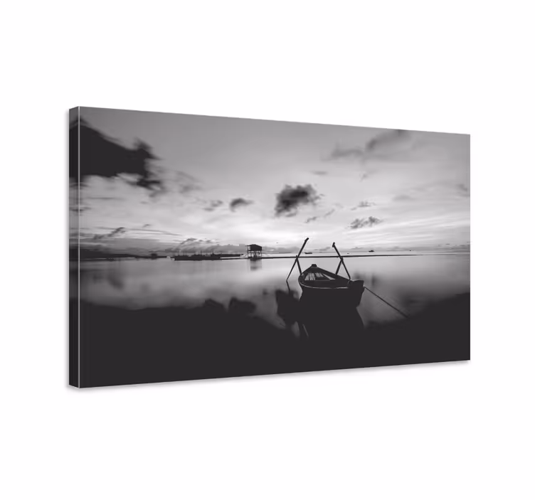 Velké černé jezero moderní obraz umění - TenStickers