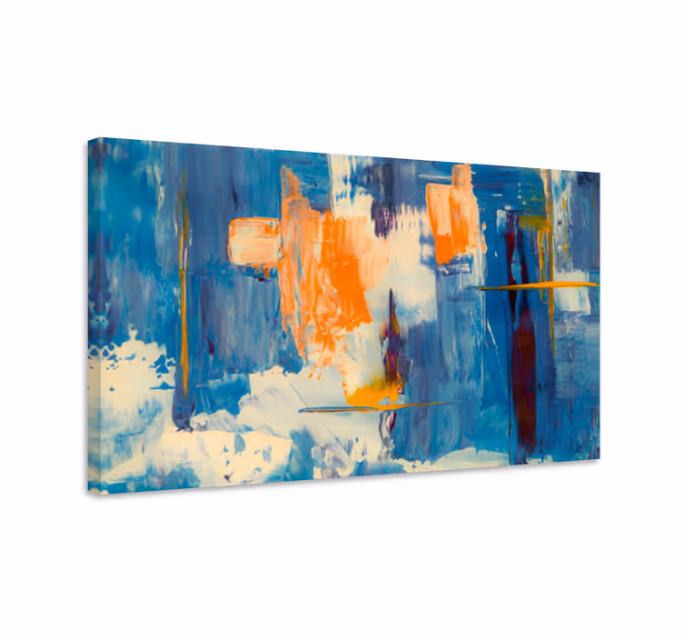Nordic paint splash abstract canvas wall art - TenStickers