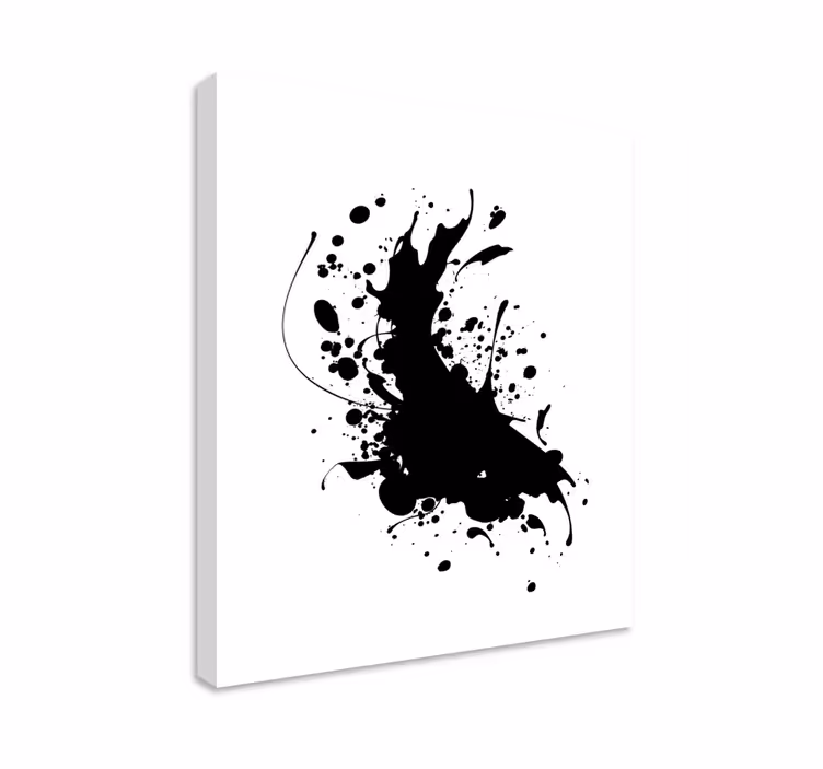 Black splash canvas umělecké tisky - TenStickers