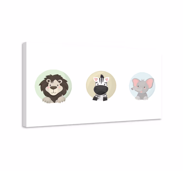 Zvířata sada zvířecí obrazy na plátně - TenStickers
