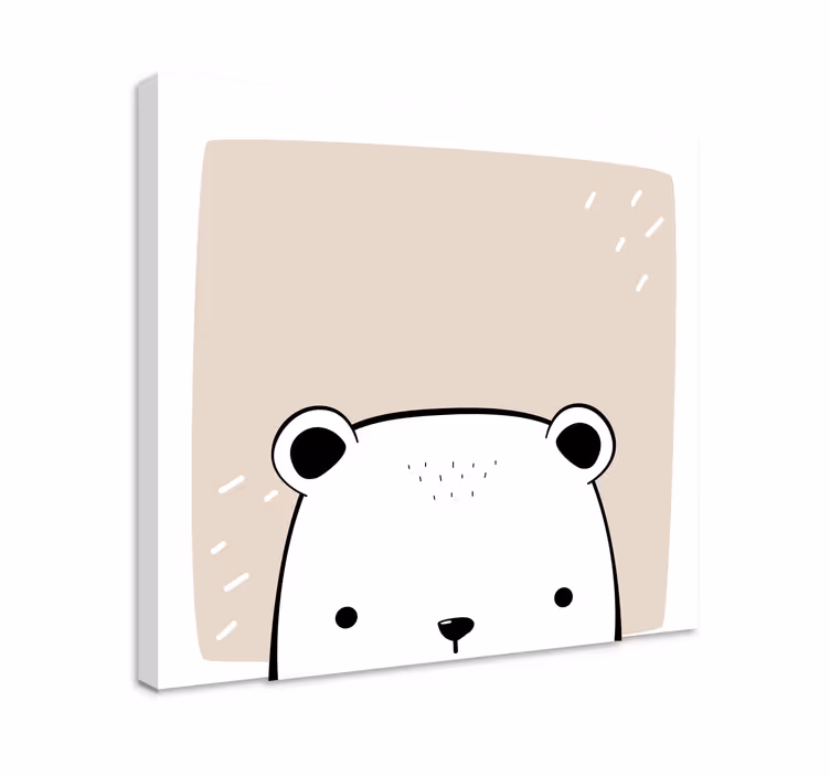 Dětské lední medvěd zvíře tisk na obraz - TenStickers