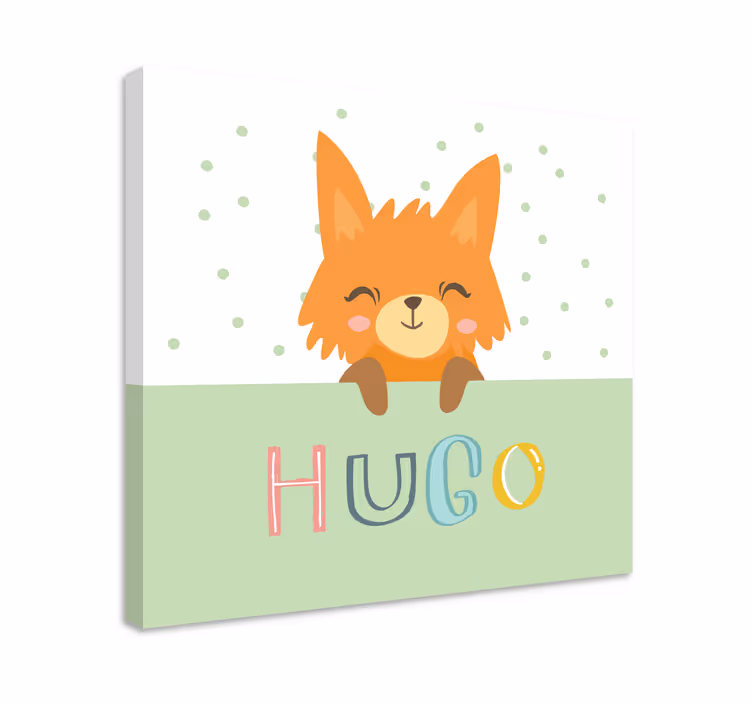 Usmívající se postava lišky Obraza zvířat - TenStickers