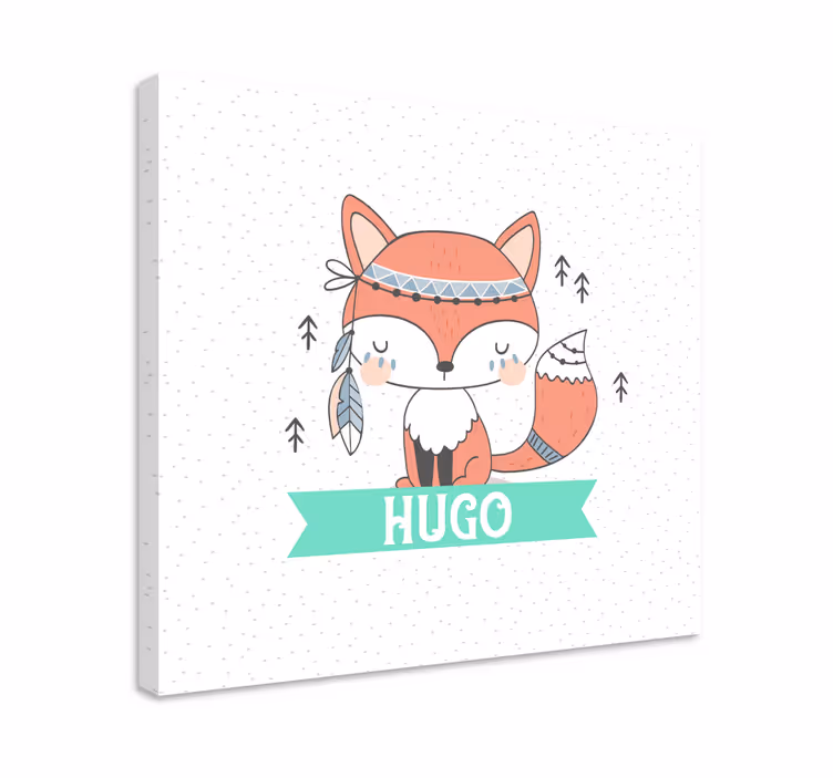 Etnická liška s potiskem zvířecího plátna - TenStickers