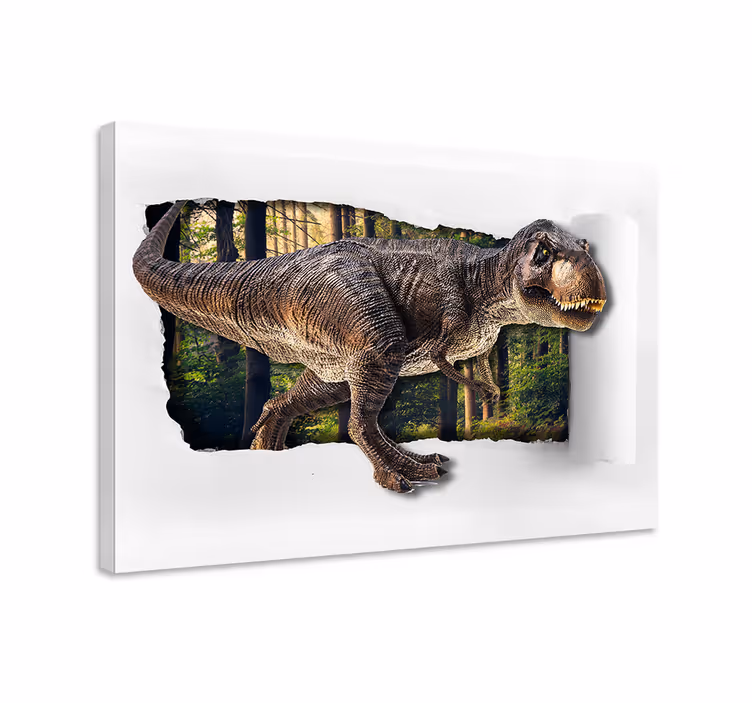 Obrazy na plátně 3d dinosaura - TenStickers