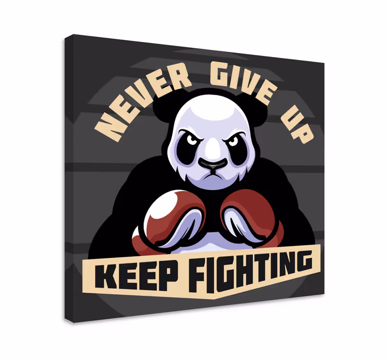 Motivace panda boxu Obraza zvířat - TenStickers