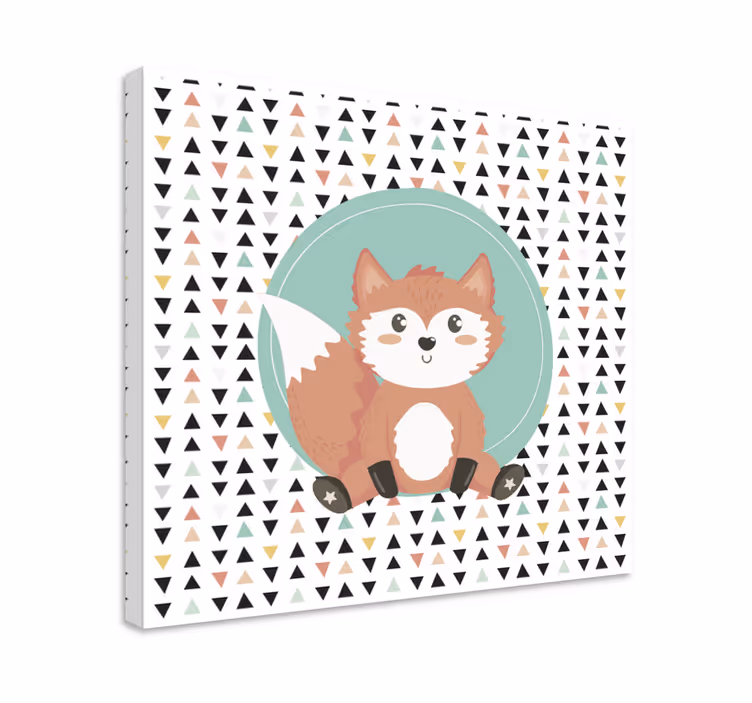 Obraza zvířat roztomilá liška - TenStickers