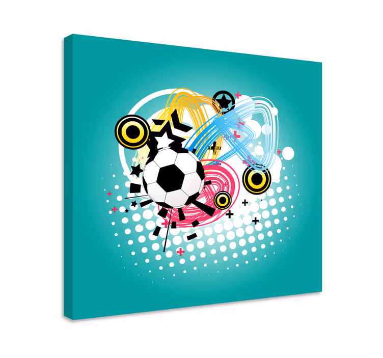Umělecký fotbal moderní obraz nástěnné umění - TenStickers