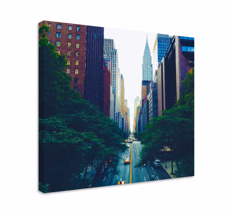Obraza města a země manhattanský panoramatický pohled - TenStickers