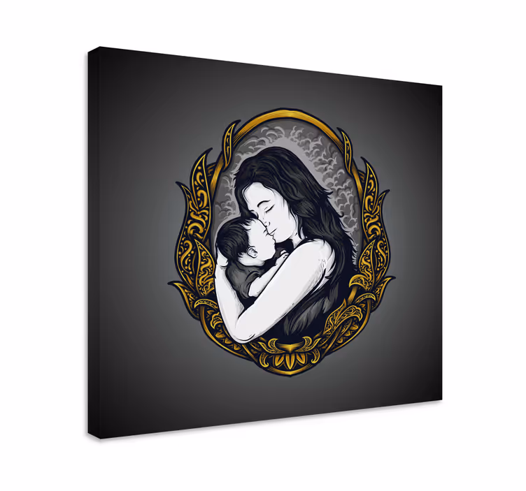 Matka a dcera milují obrazy na plátně - TenStickers