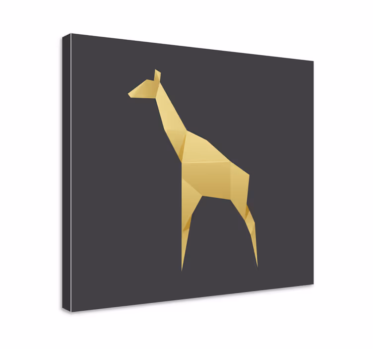Obrazy na plátně zvířecí žirafa origami - TenStickers