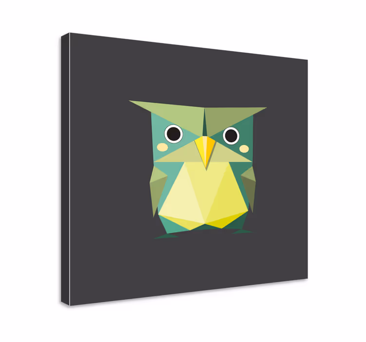 Obrazy zvířat na plátně na sovy origami - TenStickers