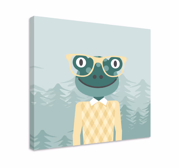 3d obraza stylový žabí charakter - TenStickers