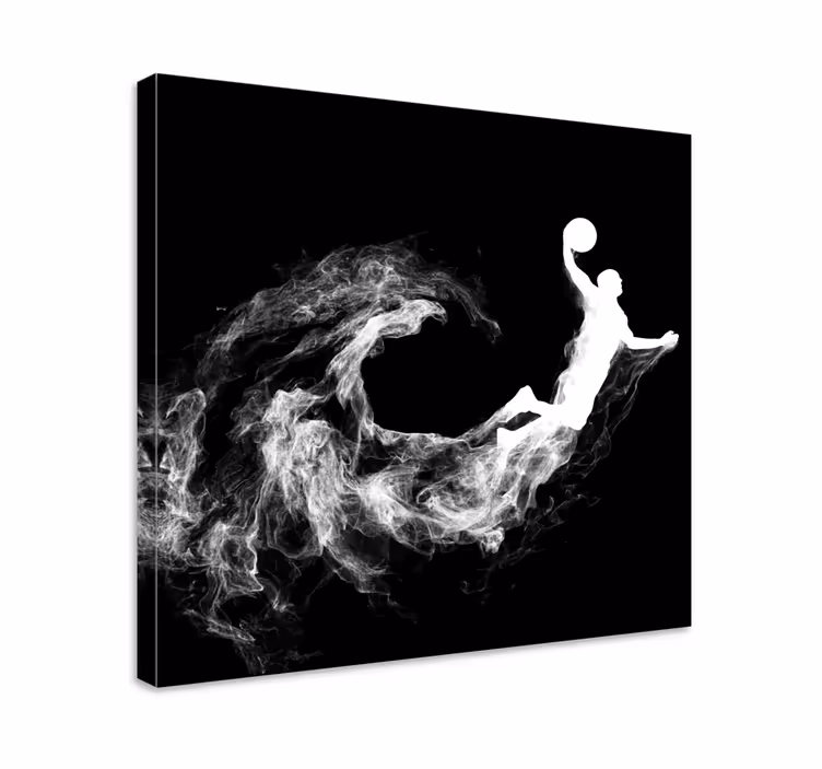 Cool basketbalová silueta pro teenagery na plátně - TenStickers