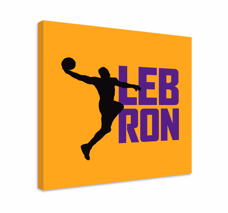 Lebron james cool basketball teen canvas prints - TenStickers