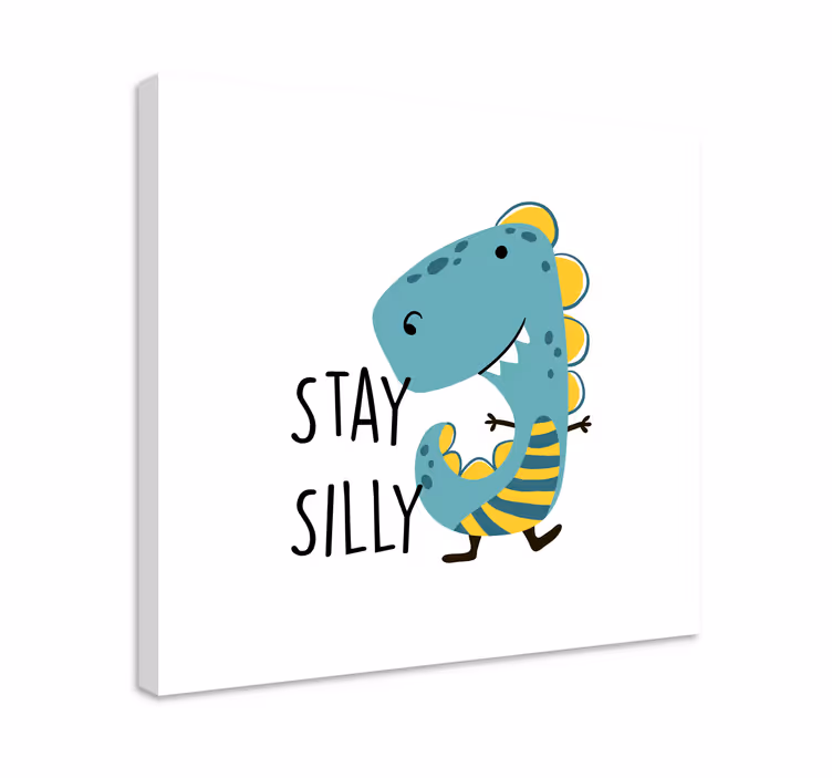 Obraza dinosaurů zůstaňte legrační dinosaurus - TenStickers