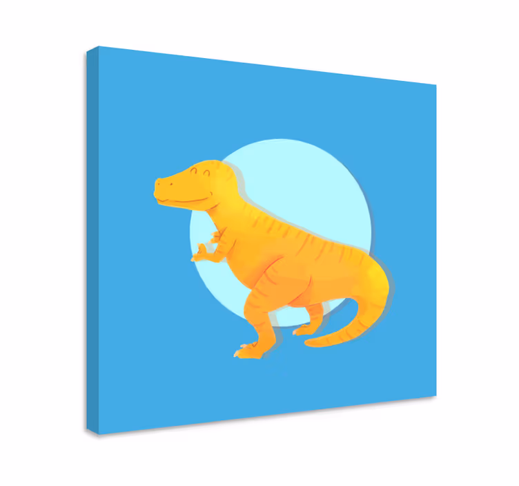 Obraza dinosaurů veselý t-rex - TenStickers