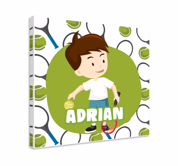 Personalizované podání tenisového míčku Obraza děti - TenStickers