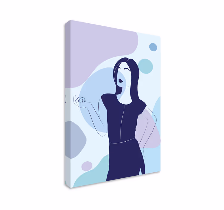 Stylizované ženské gesto Obraz lidé a postavy - TenStickers