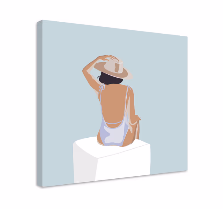 Móda dívka minimalistický styl tapety - TenStickers